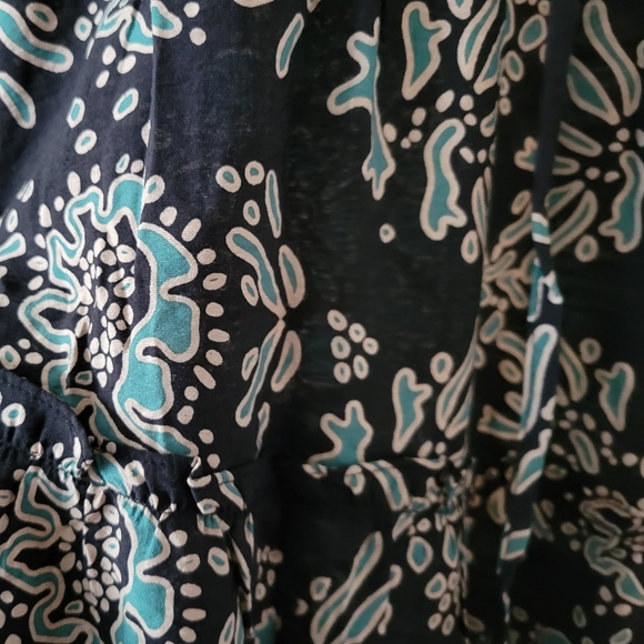 Blu Pepper Midi Dress Sundress Small NWT Blue Multi Boho Trendy Boho Cute - Picture 5 of 6